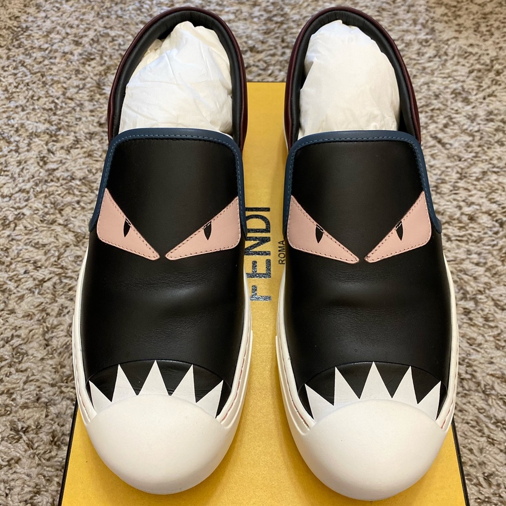 Women Fendi Monster Slip On